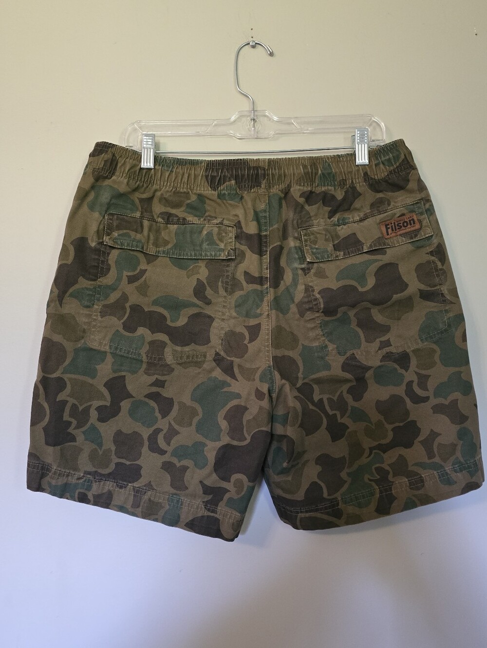 Filson Men's Dry Falls Surplus Shrub Camo Shorts.